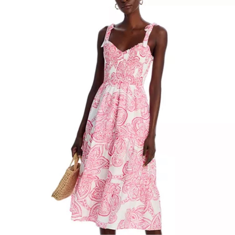 AQUA Pink Floral Women's Maxi Dress